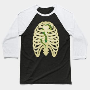 Snake in a Rib Cage Baseball T-Shirt